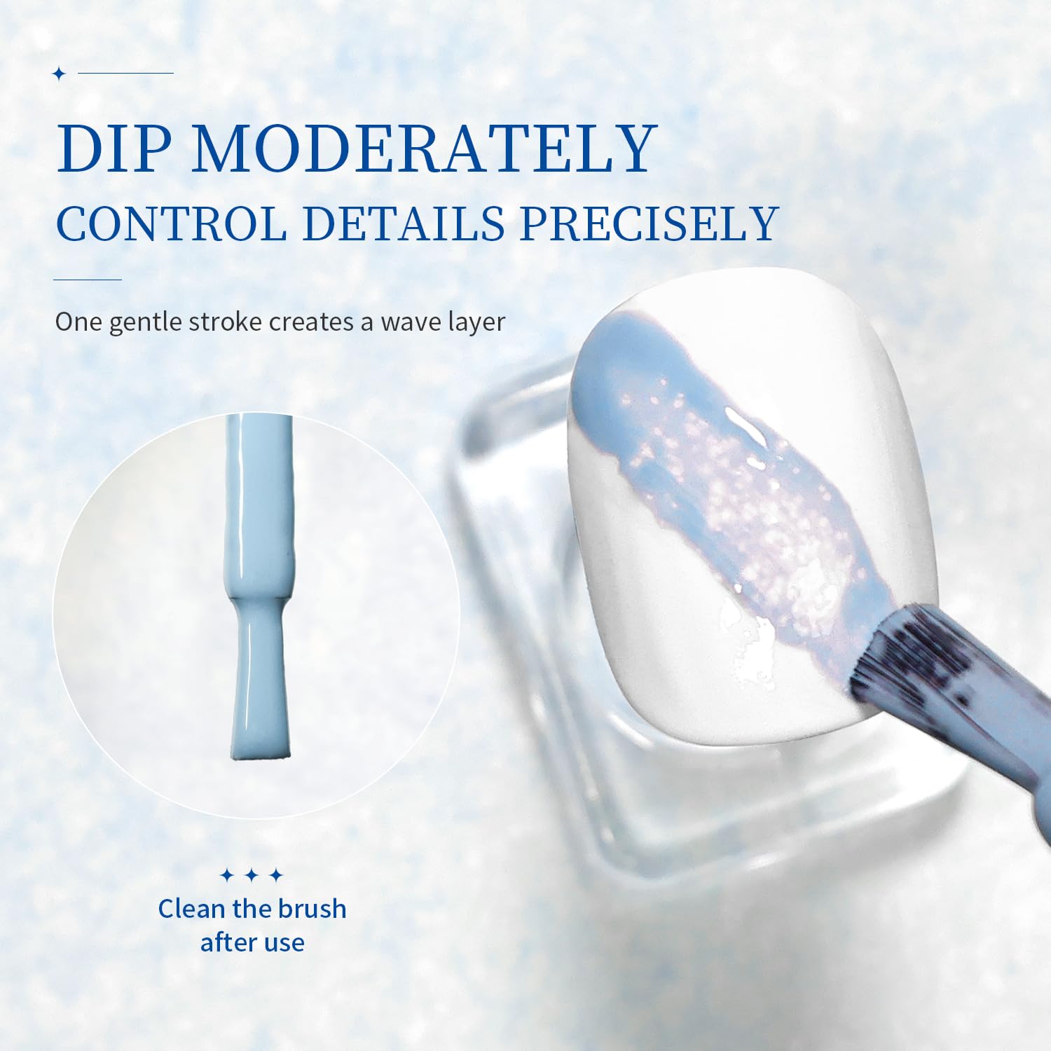 JODSONE uncured-to-cured comparison showing how blooming sets after UV curing benefit