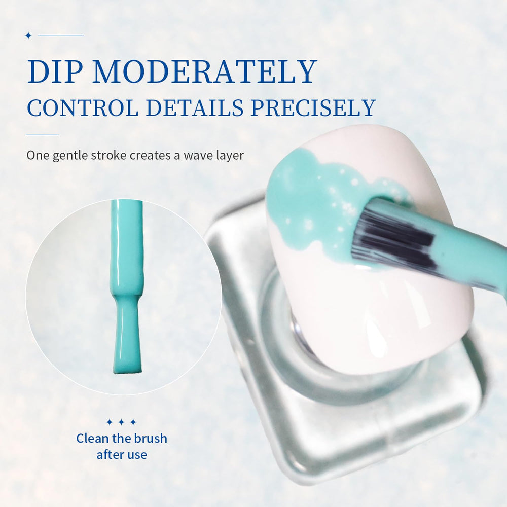 Nail with layered colors and lace effect from JODSONE, illustrates multi-depth results