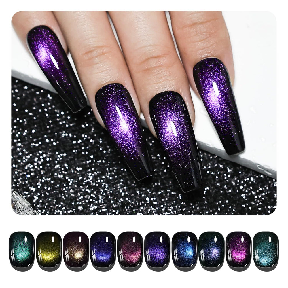 JODSONE polish bottle close-up highlighting label and shimmer formula