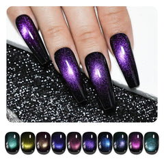 JODSONE polish bottle close-up highlighting label and shimmer formula