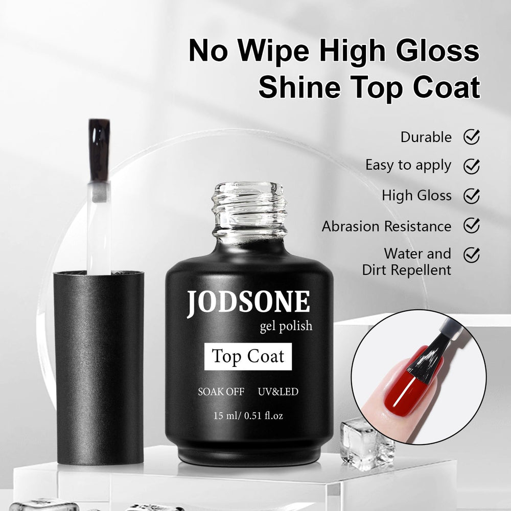 JODSONE bottles lineup displaying primer, base coat, top coat and builder gel for kit overview