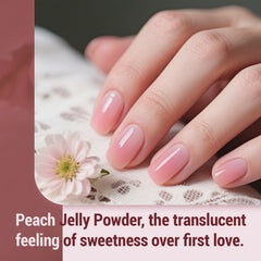 JODSONE brush close-up applying jelly gel, precise brush for smooth, streak-free application