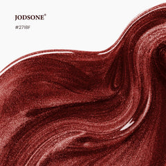 JODSONE brush stroke of burgundy gel showing smooth texture and rich pigmentation