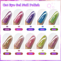JODSONE close-up of gel texture showing fine glitter for luminous cat-eye shine