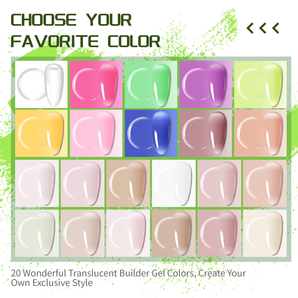 JODSONE assorted color gels array demonstrating easy color layering