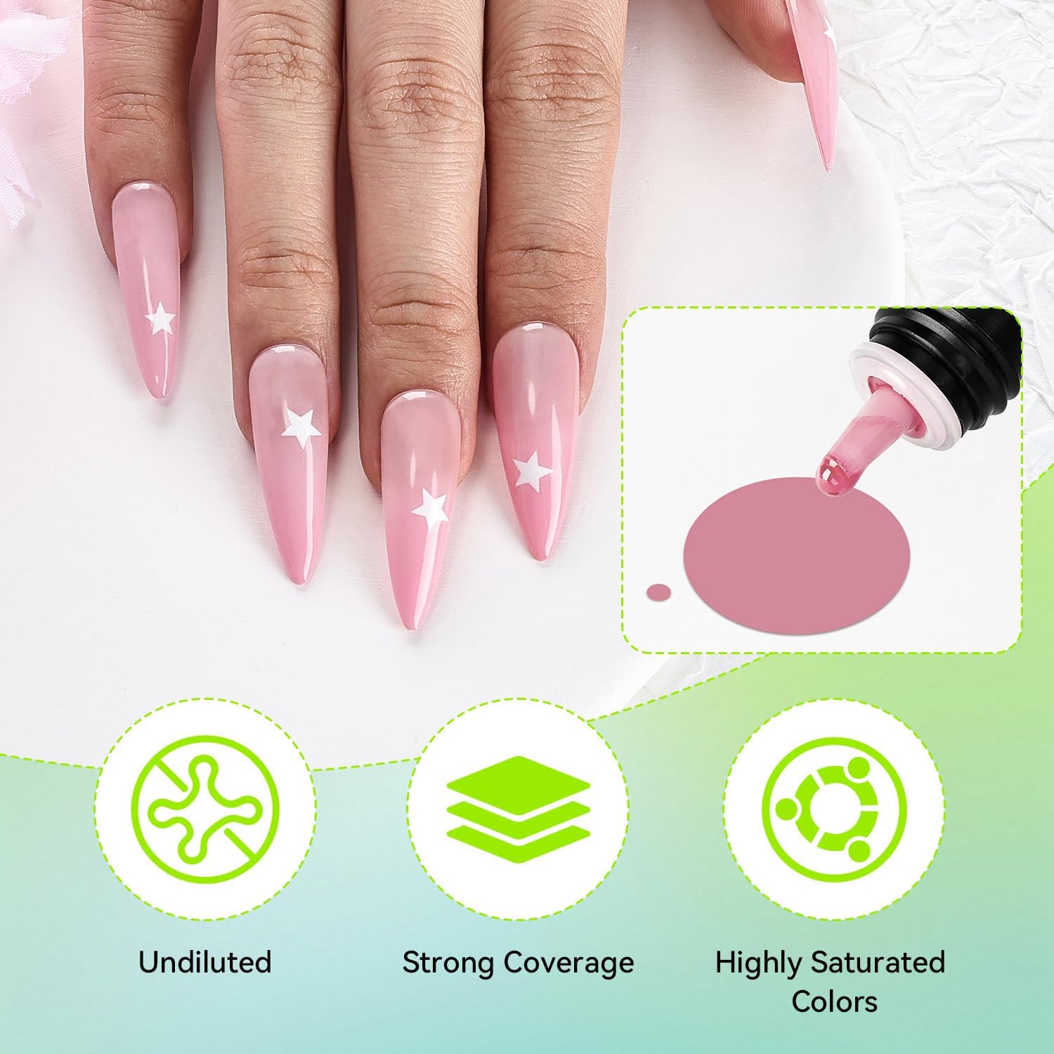 JODSONE color swatch array illustrating shade range benefit