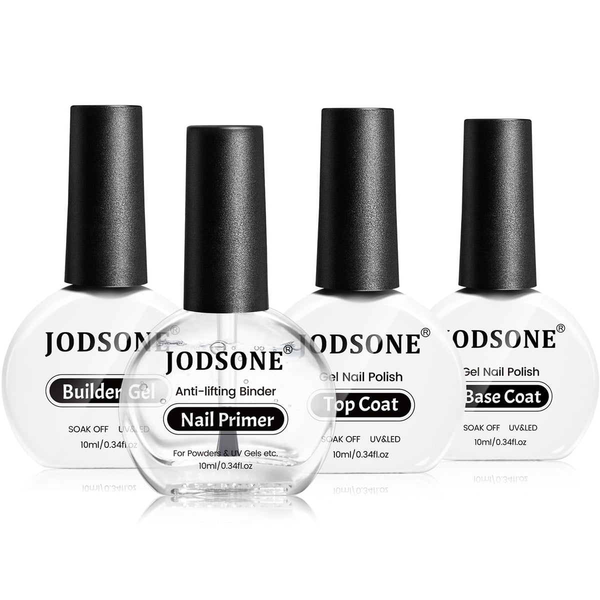 JODSONE front packaging showing all four 10ml bottles and benefits