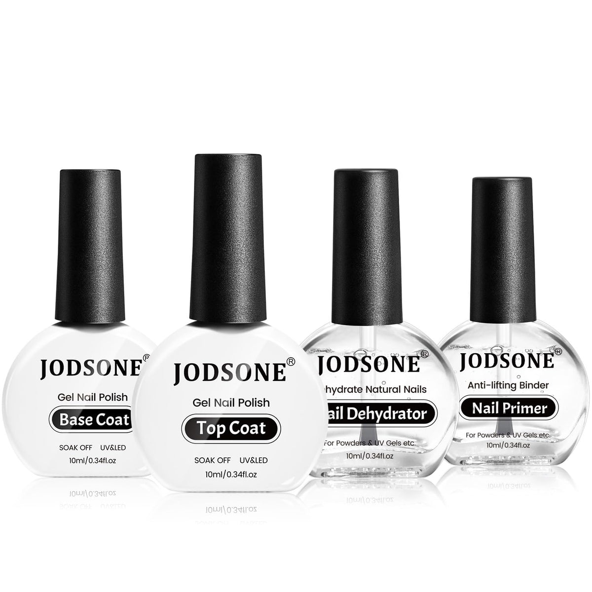 JODSONE 4-bottle set front view showing neat packaging and contents, ideal for travel