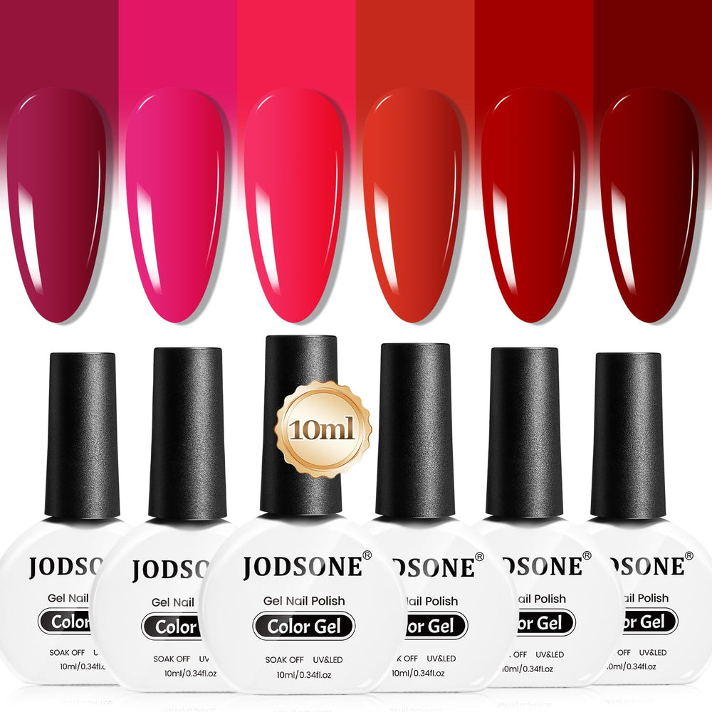 JODSONE front packaging showing six 10ml bottles and color variety for easy selection