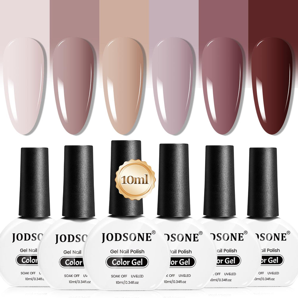 JODSONE front view of six 10ml bottles showing palette and neat packaging benefit