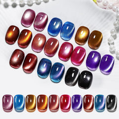 JODSONE front packaging showing 12 colorful cat eye gel bottles and magnet, ideal for gifting