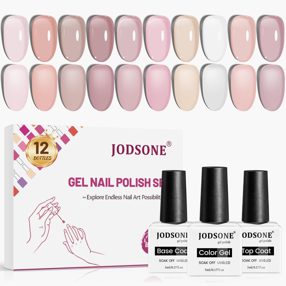 JODSONE front packaging showing full 12-piece jelly gel kit and benefits