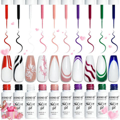 JODSONE front packaging showing ten gel liner bottles and brand clarity benefit