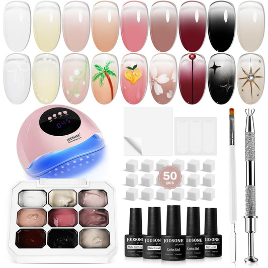 JODSONE front packaging showing full kit components for at-home gels
