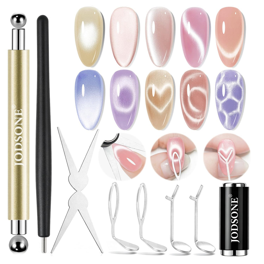 JODSONE front packaging showing full cat eye magnet kit benefit versatility