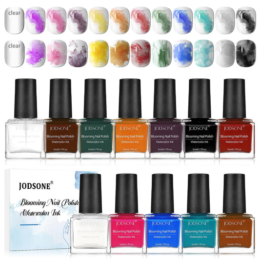 JODSONE front packaging showing all twelve gel bottles and box benefits
