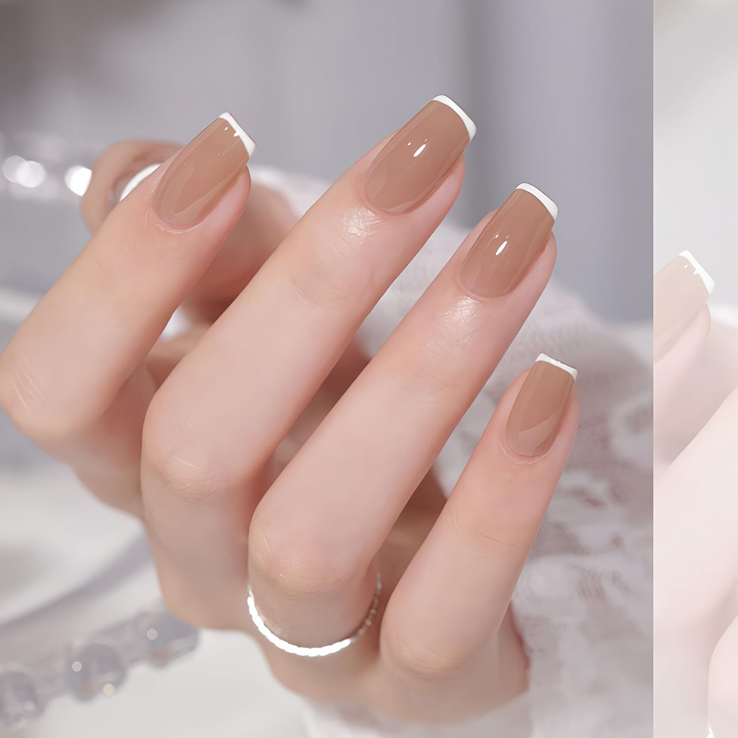 JODSONE cured on nail showing high-gloss finish and chip resistance