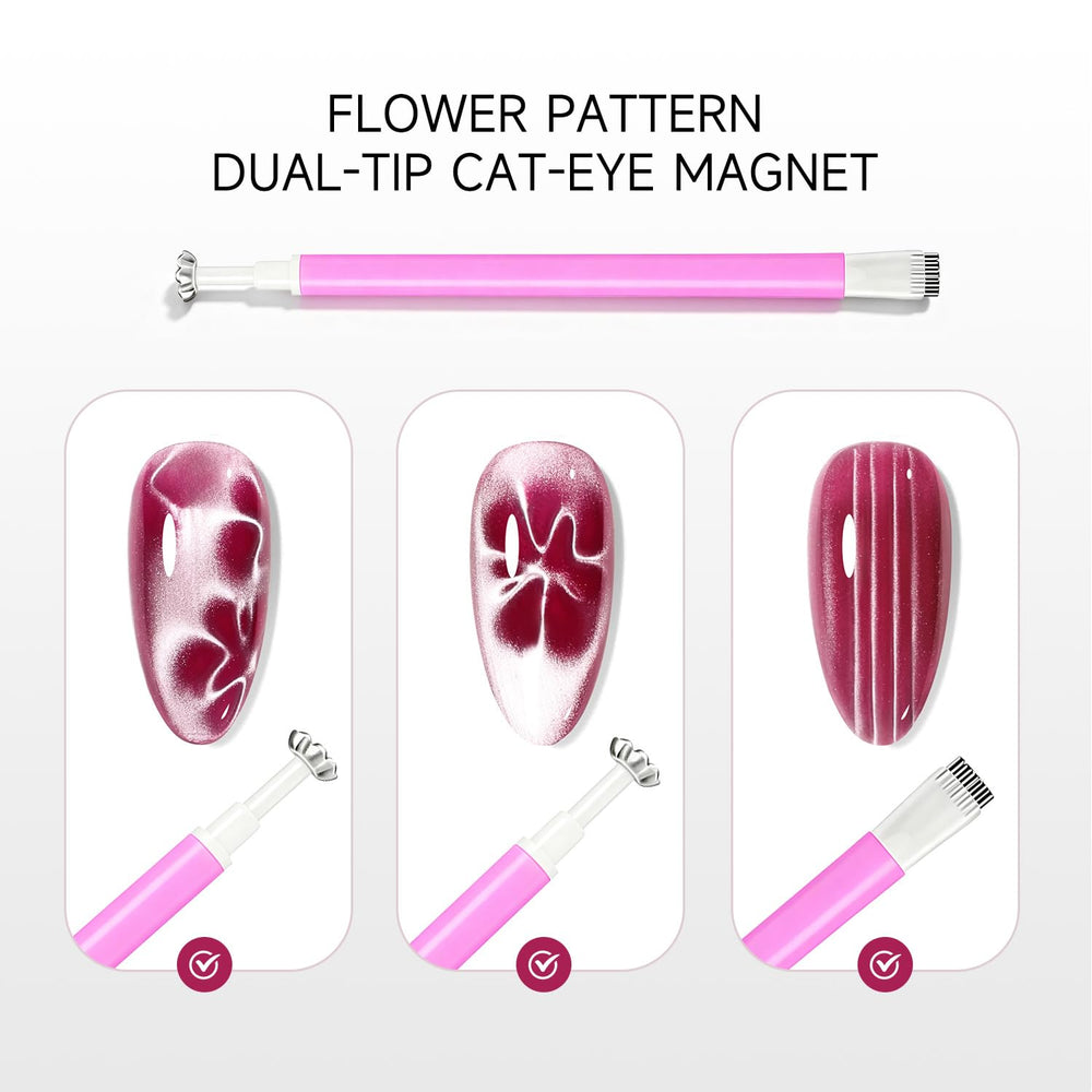 JODSONE heart and French guides top view to shape decorative cat-eye accents
