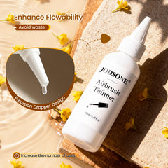 JODSONE thinner poured into spray reservoir for unclogging nozzle