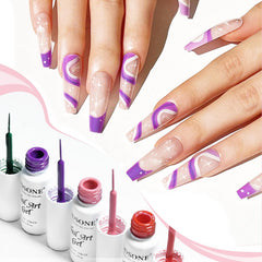 JODSONE brush in use creating detailed nail art for professional-looking results