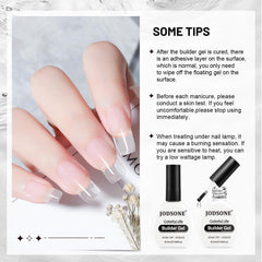 JODSONE kit staged with LED lamp lifestyle shot showing ready-to-use nail setup