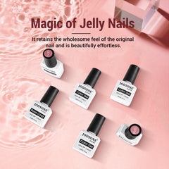 JODSONE lifestyle handshot wearing jelly manicure, showcases natural glossy result