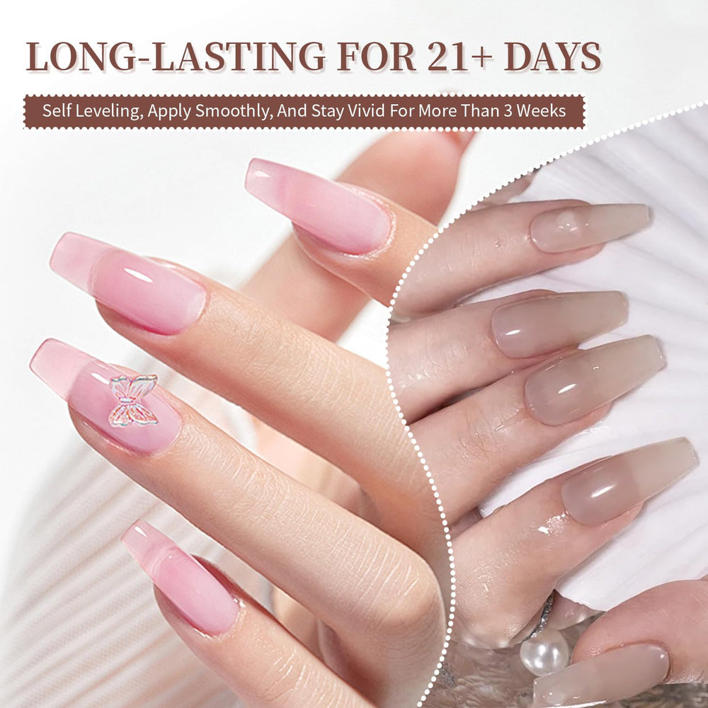 JODSONE manicure on nails showing natural elegant finish and salon-quality result