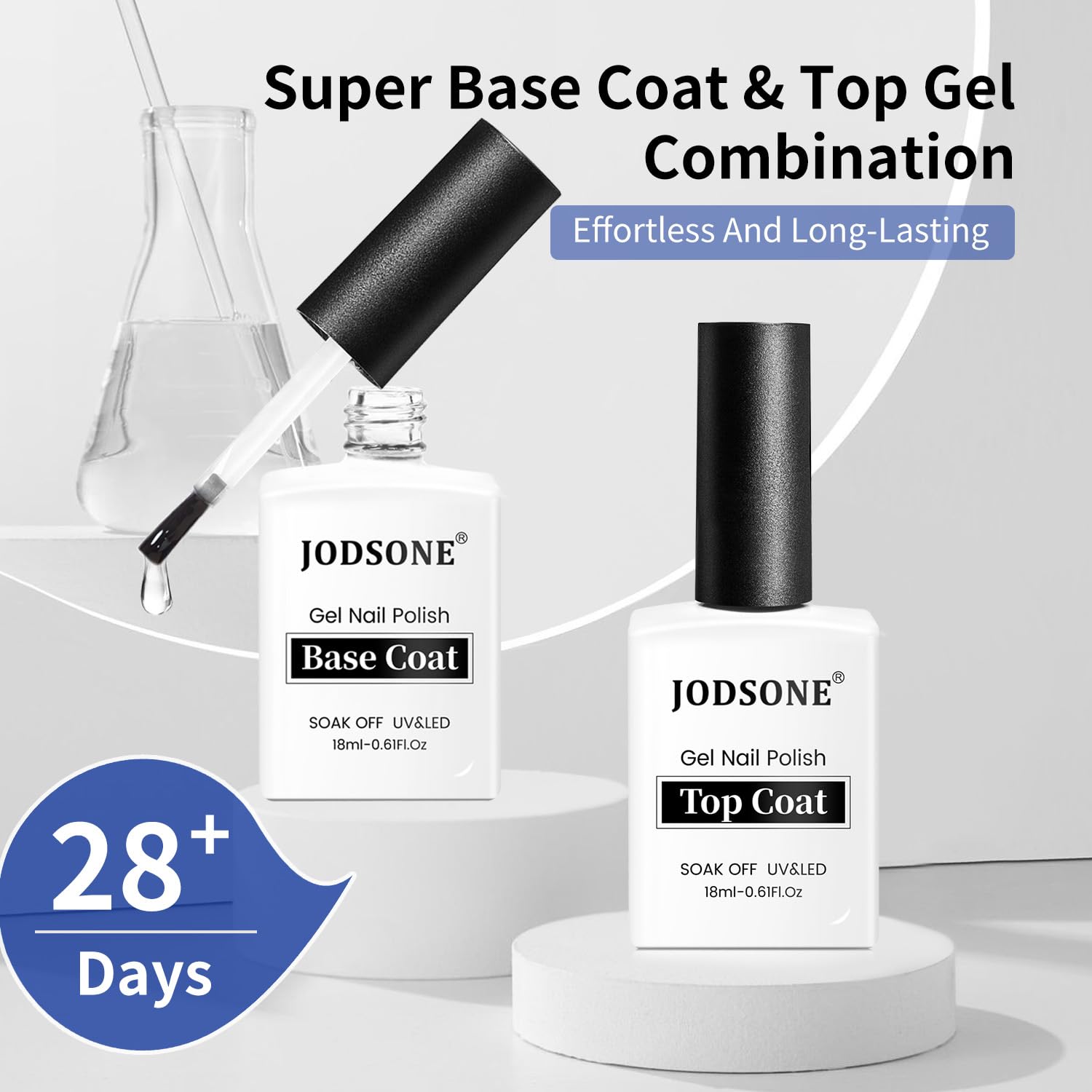 JODSONE brush detail with open cap demonstrating smooth application control