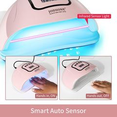 JODSONE lamp sensor activation with hand inserted for hands-free curing