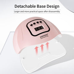 JODSONE lamp side profile highlighting stylish pink finish and build