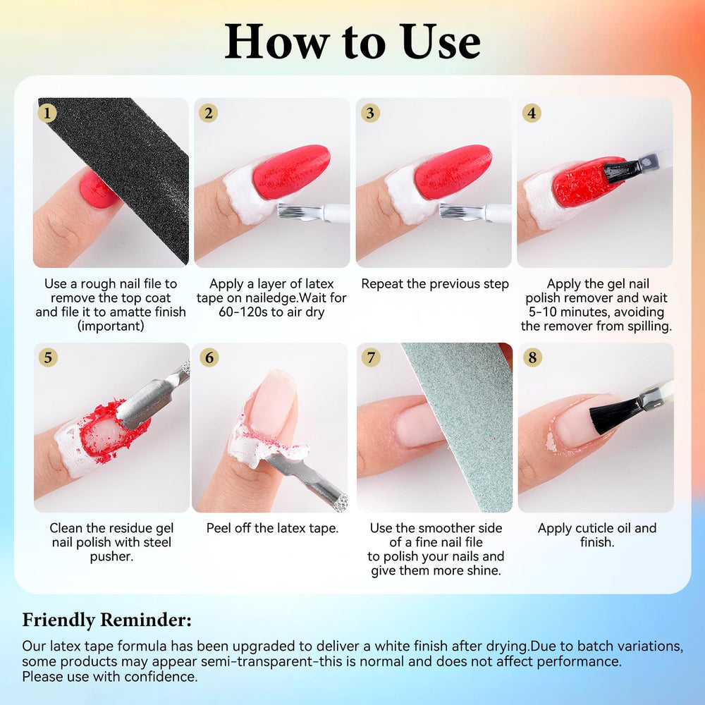 Peeling softened gel residue with JODSONE latex tape for cleaner removal
