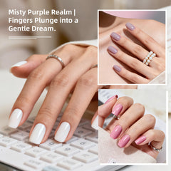 JODSONE shade swatch fan revealing ten colors for mix-and-match manicure planning benefit