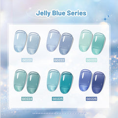 JODSONE close-up of six shades laid out illustrating color range benefit: easy shade selection