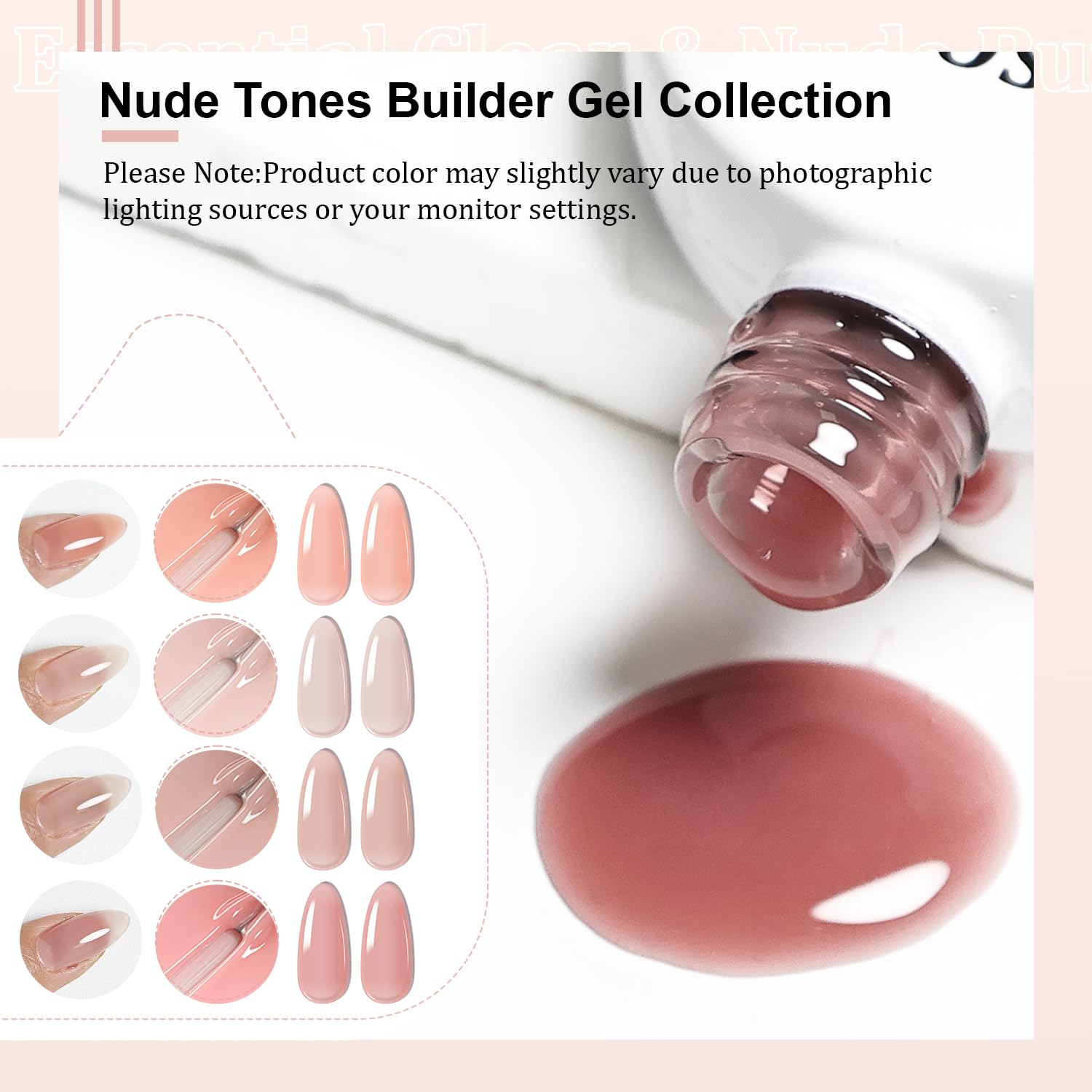 JODSONE swatches on nail wheels showing color range for matching outfits benefit