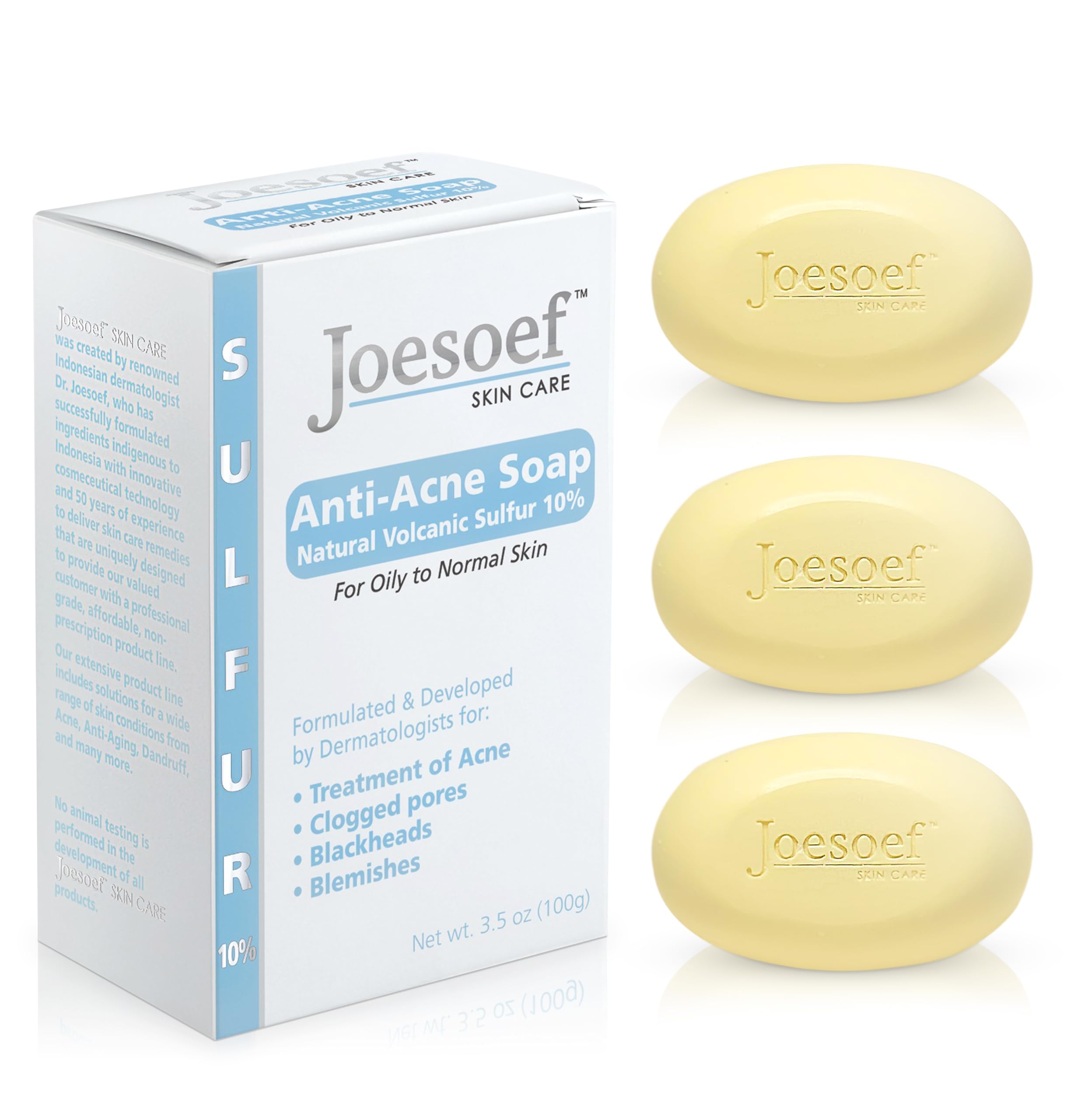 JOESOEF pack front showing three bars and clear labeling benefits