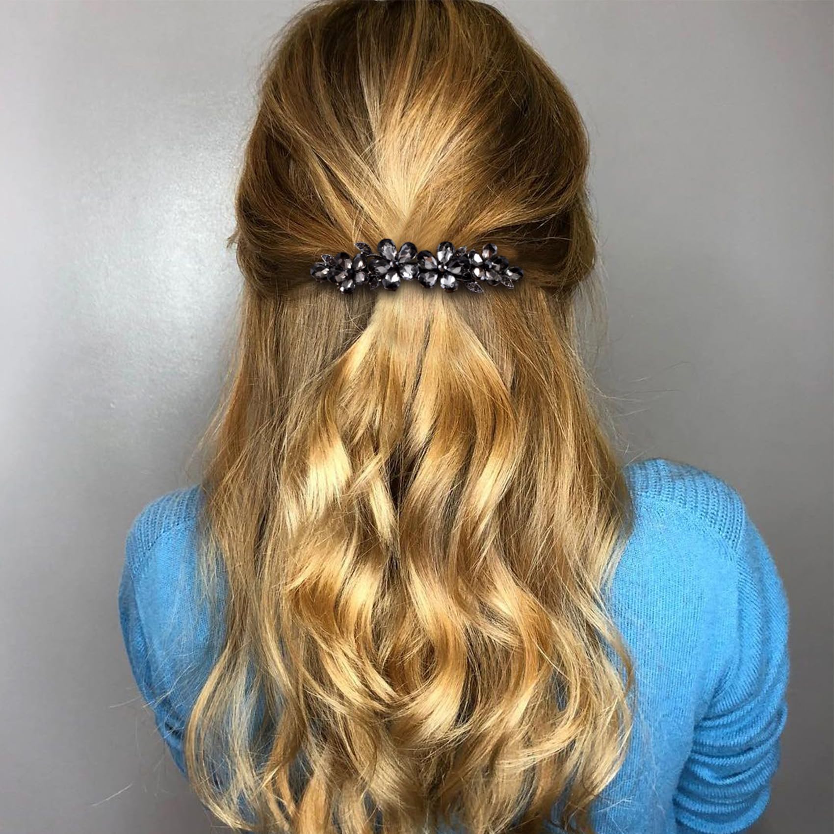 Joez Wonderful worn in an updo adding bridal sparkle