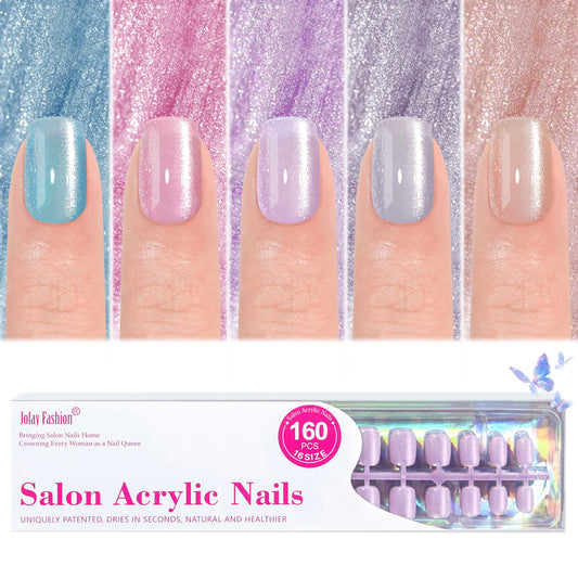 Jofay Fashion front box of Valentines press-on nails showing five styles and 160 pieces