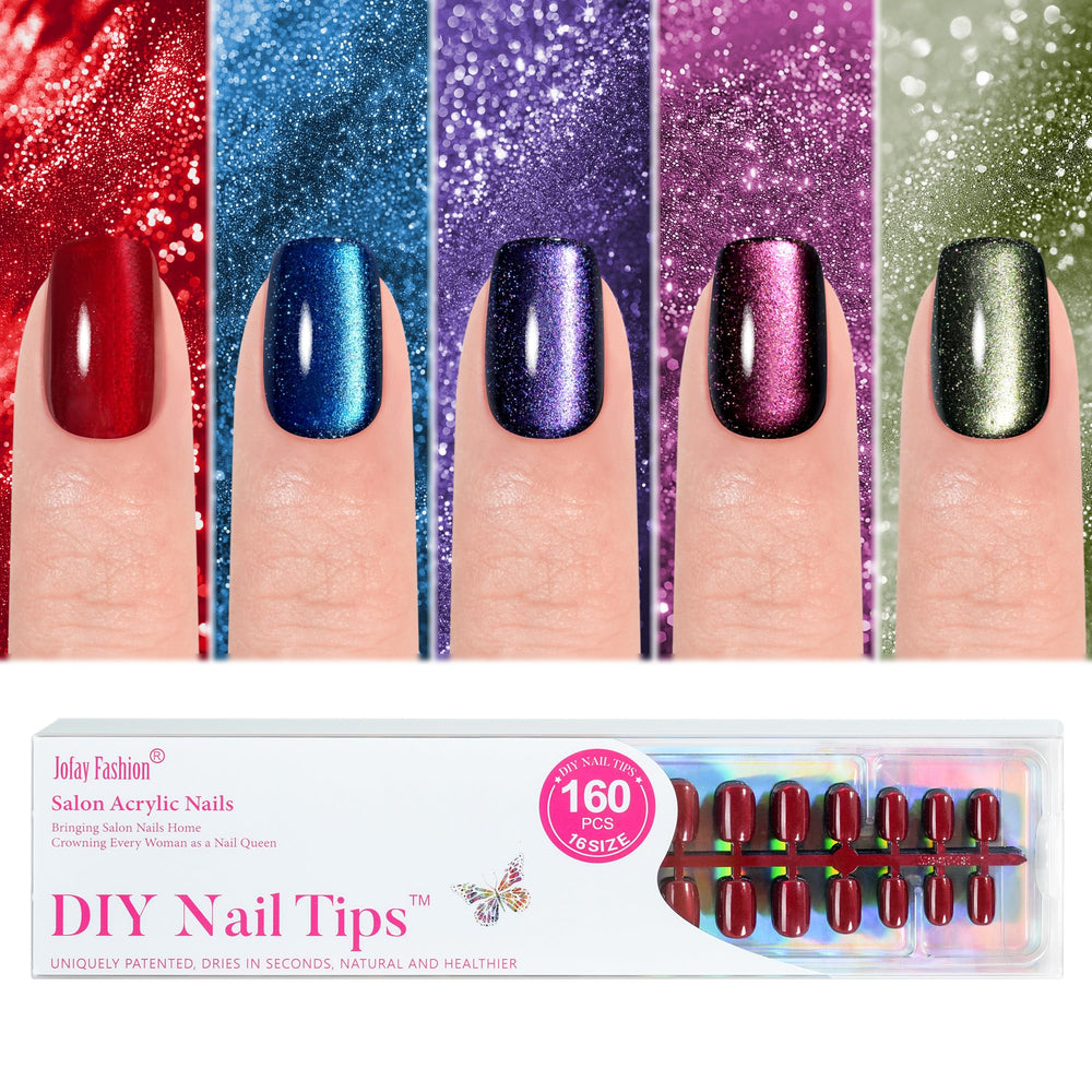 Jofay Fashion front packaging showing 160pcs set and five colors for easy selection