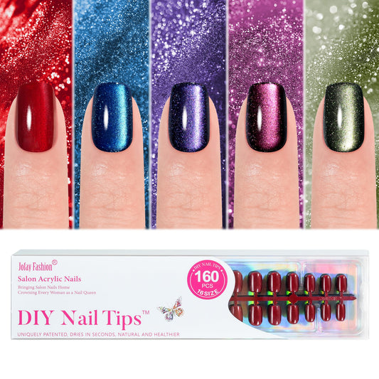 Jofay Fashion front packaging showing 160pcs set and five colors for easy selection
