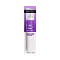 John Frieda front packaging showing serum bottle and label benefit