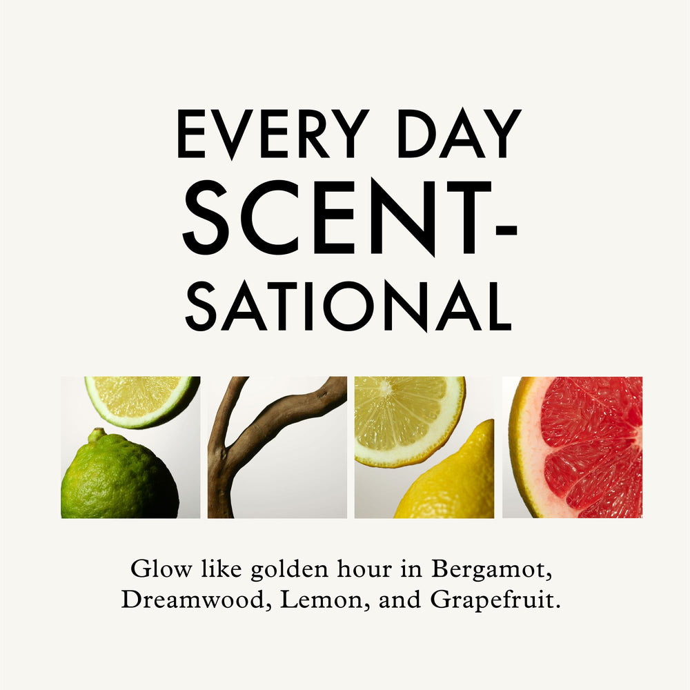 John Frieda citrus botanical ingredients shot emphasizing nourishing brightness