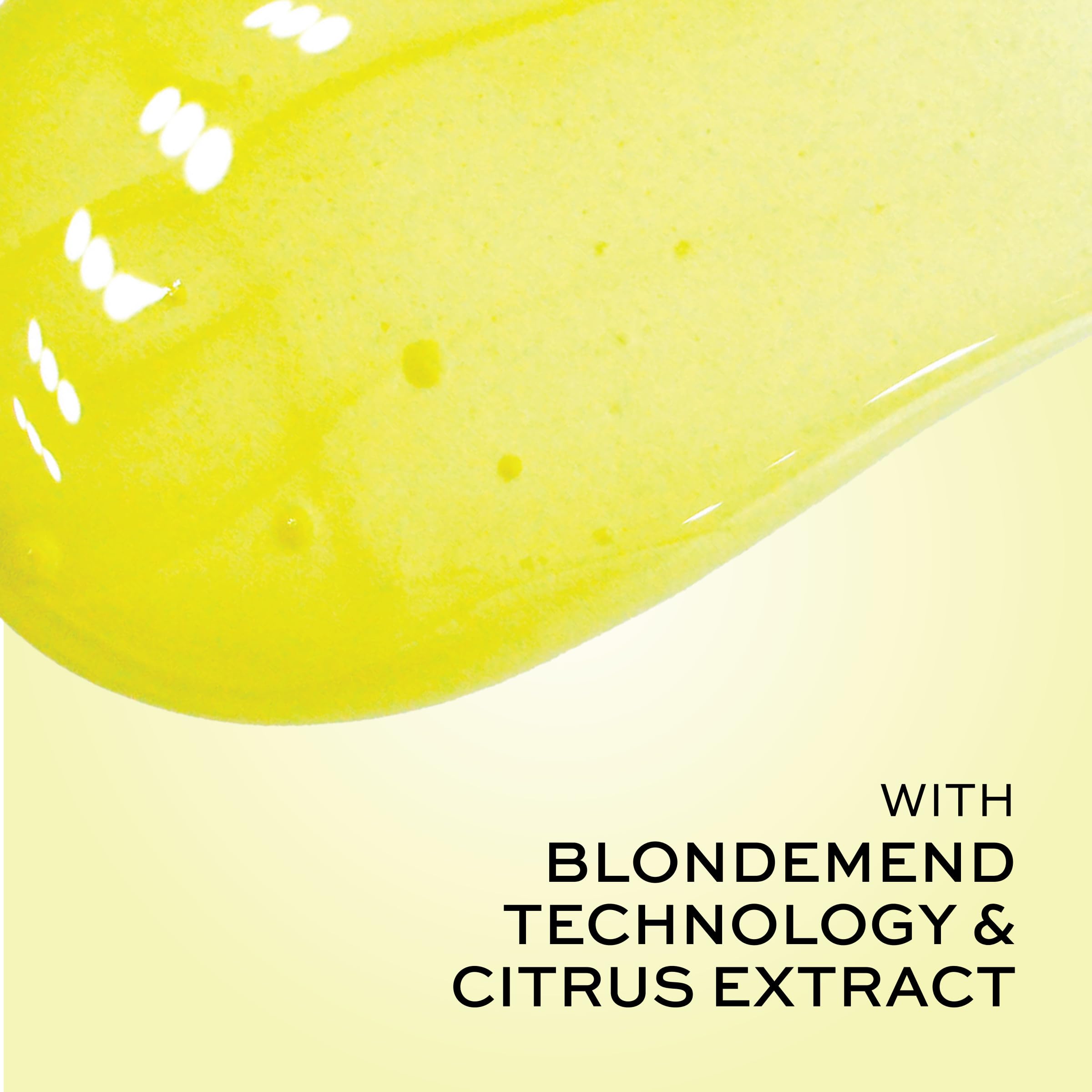 John Frieda shampoo lather on blonde hair showing gentle cleansing and shine
