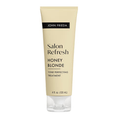 John Frieda front packaging showing honey tone bottle and benefit of refreshed blonde