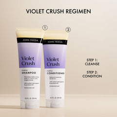 John Frieda on a bathroom shelf in a styled scene for everyday routine convenience
