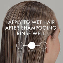 John Frieda model with sunlit blonde hair showing hydrated shine