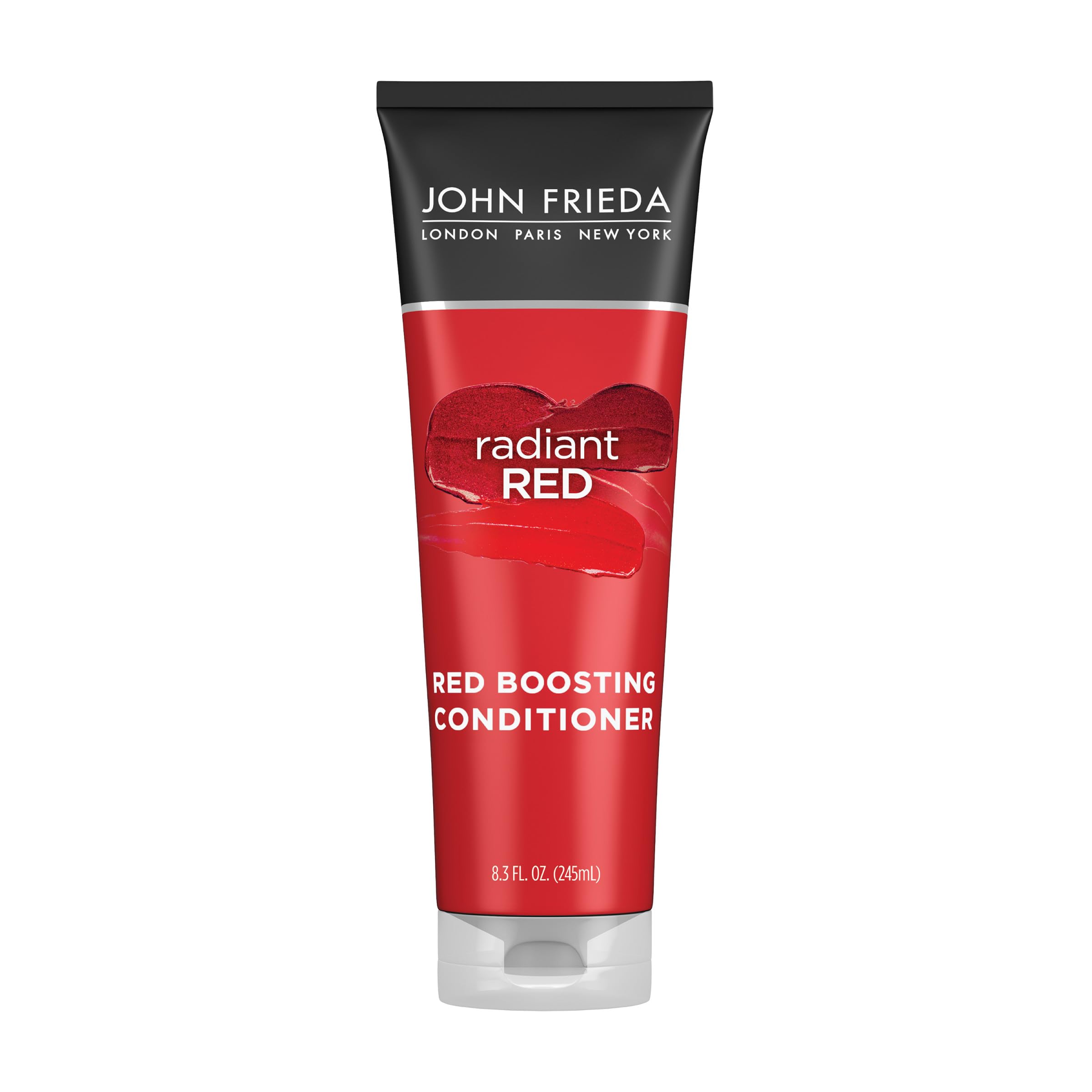 John Frieda front packaging showing bottle and clear labeling for easy identification