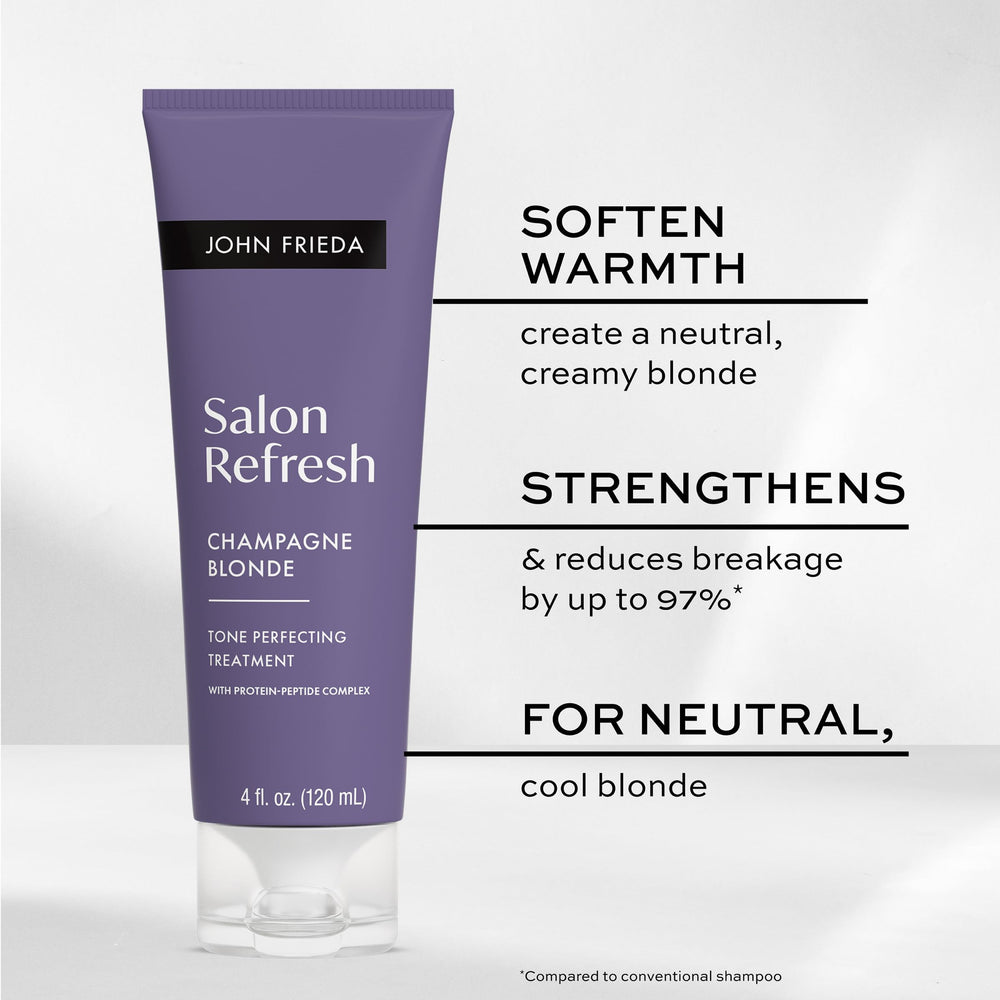 John Frieda close-up of creamy texture delivering easy application benefit