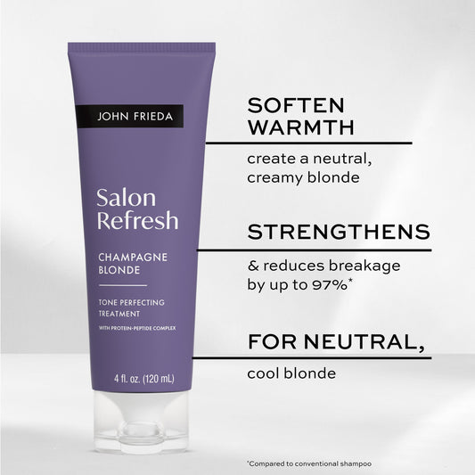 John Frieda close-up of creamy texture delivering easy application benefit