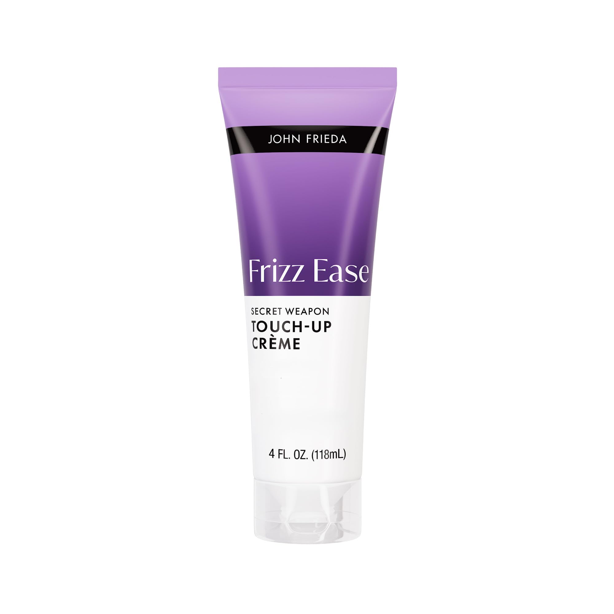 John Frieda front packaging showing compact touch-up creme and brand benefit