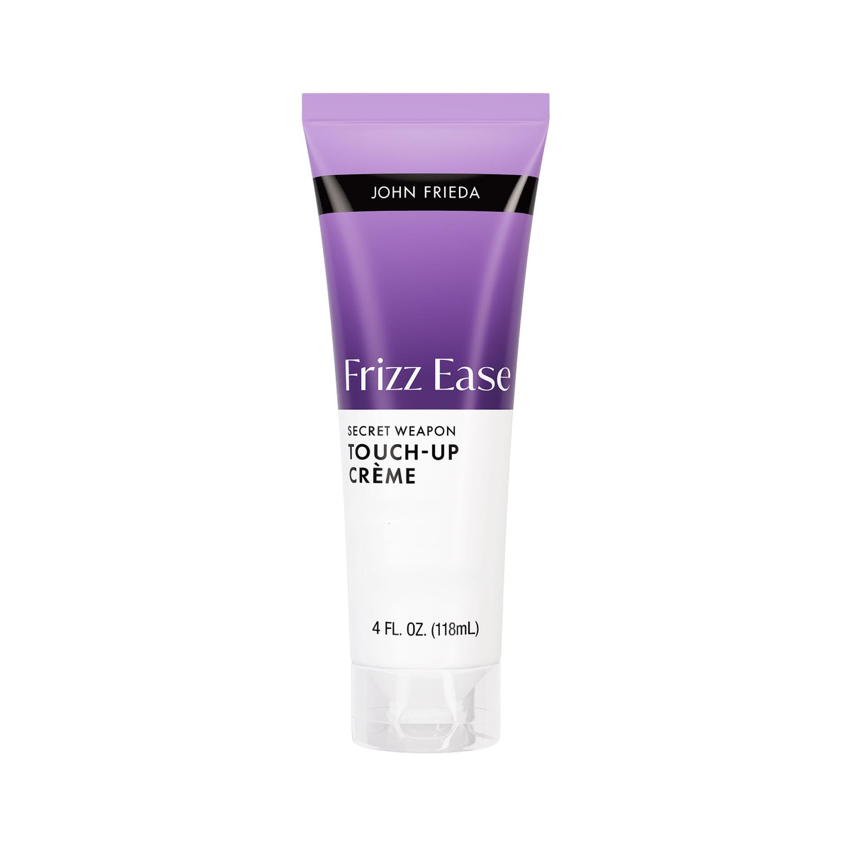 John Frieda front packaging showing compact touch-up creme and brand benefit